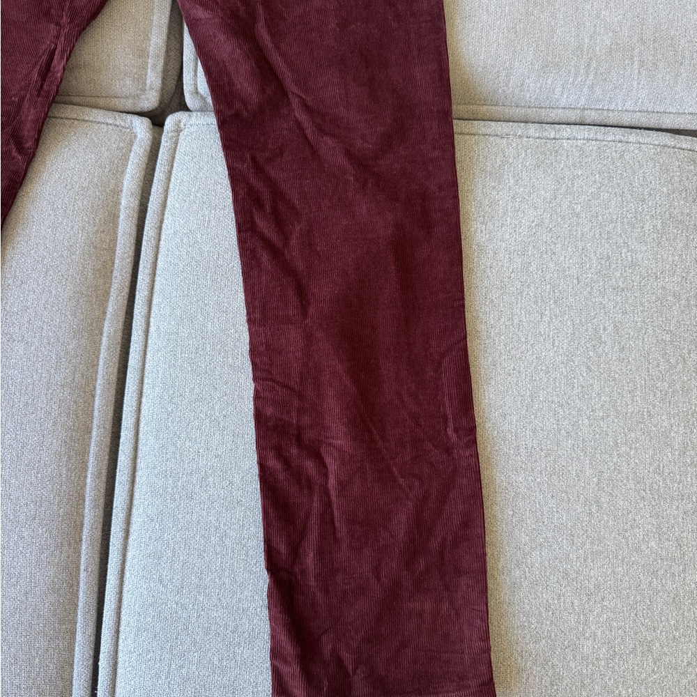 J. Crew Men's Deep Red Corduroy Pants - 484 Slim - 35 X 32 - Picture 11 of 11